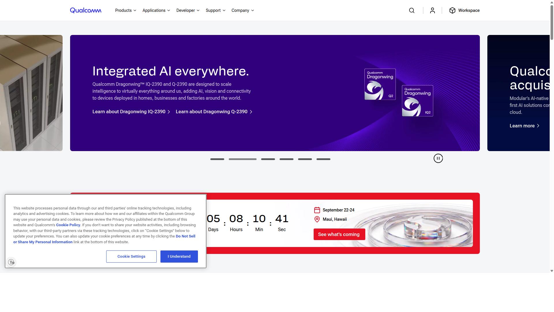 Qualcomm Inc. website
